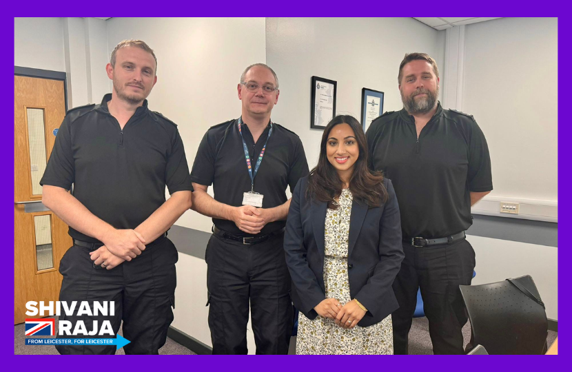 Shivani Raja MP with local police officers