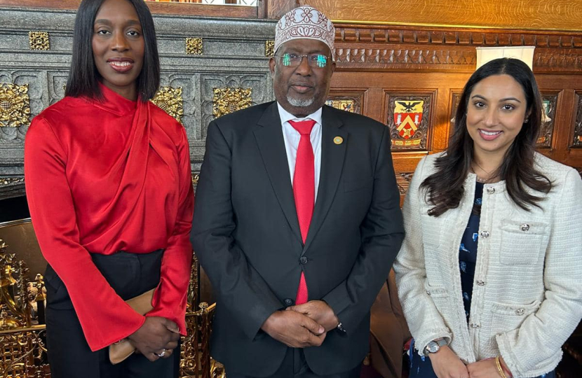 Shivani Raja MP with the Honourable Sheikh Adan Mohamed Nur (Madobe)