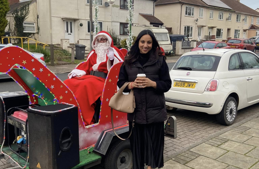 Shivani Raja MP enjoying Netherall Christmas Festivities