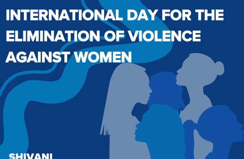 Image reads 'International Day for the Elimination of Violence against Women'