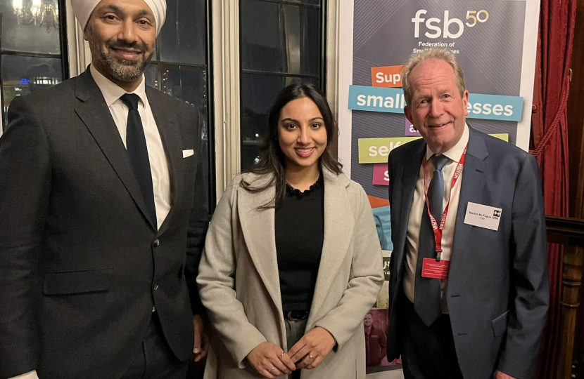 Shivani Raja MP with representatives from the FSB