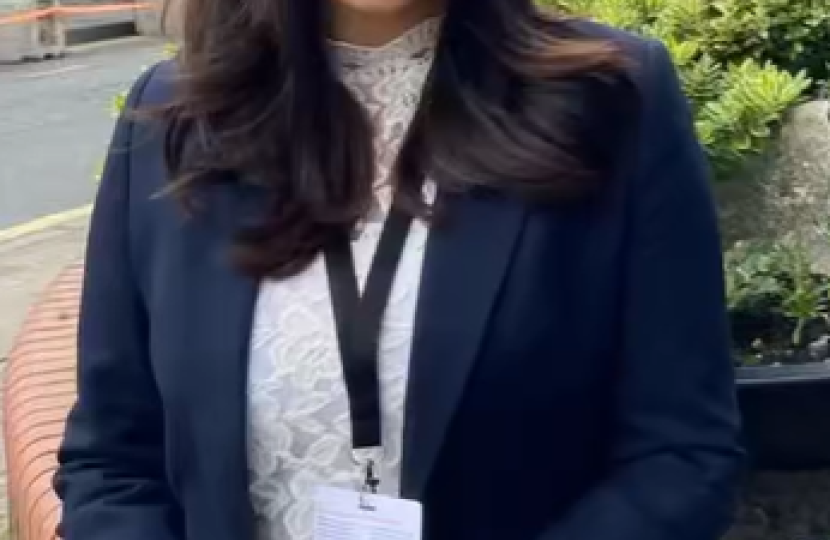 Shivani Raja MP in Birmingham at the Conservative Party Conference