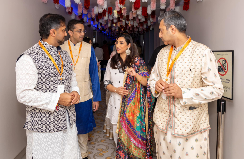 Shivani Raja MP at BAPS Shri Swaminarayan Mandir