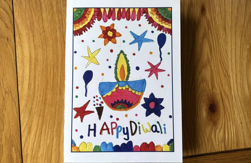 Ciya's Diwali card