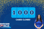 Shivani Raja MP closes 1000 cases