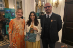 Shivani Raja with members of the British Fashion Council and Bags of Ethics