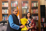 Shivani Raja MP with Sashi Tharoor.