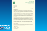 Shivani Raja MP's letter to Leicester City Mayor, Sir Peter Soulsby