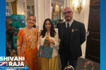 Shivani Raja with members of the British Fashion Council and Bags of Ethics