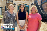 Shivani Raja MP with Baroness Anne Jenkin and Amy from The Biz Club