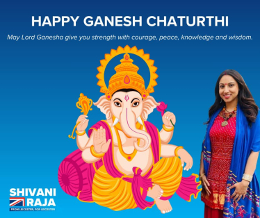 Shivani Raja MP wishes constituents a happy Ganesh Chaturthi