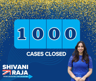 Shivani Raja MP closes 1000 cases