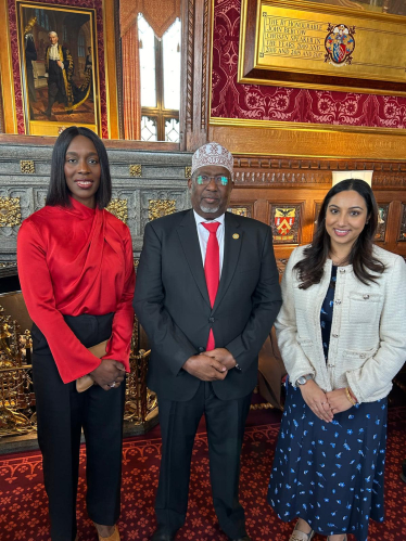 Shivani Raja MP with the Honourable Sheikh Adan Mohamed Nur (Madobe)