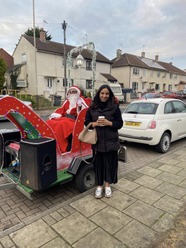 Shivani Raja MP enjoying Netherall Christmas Festivities