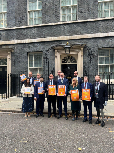 Shivani Raja MP and other Conservative MP's outside 10 Downing Street