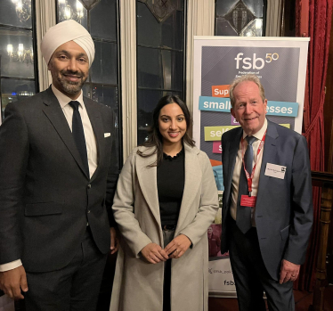 Shivani Raja MP with representatives from the FSB