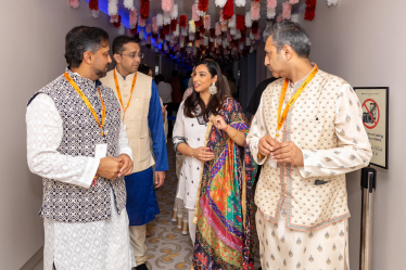 Shivani Raja MP at BAPS Shri Swaminarayan Mandir