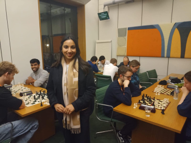 Shivani Raja MP at the Parliament Chess Club