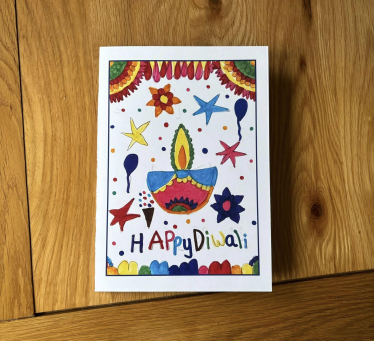 Ciya's Diwali card