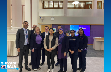 Shivani Raja MP at local NatWest.